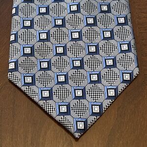 Dc Daniel Craig Gray Blue 100% Silk Men’s Neck Tie Made In China